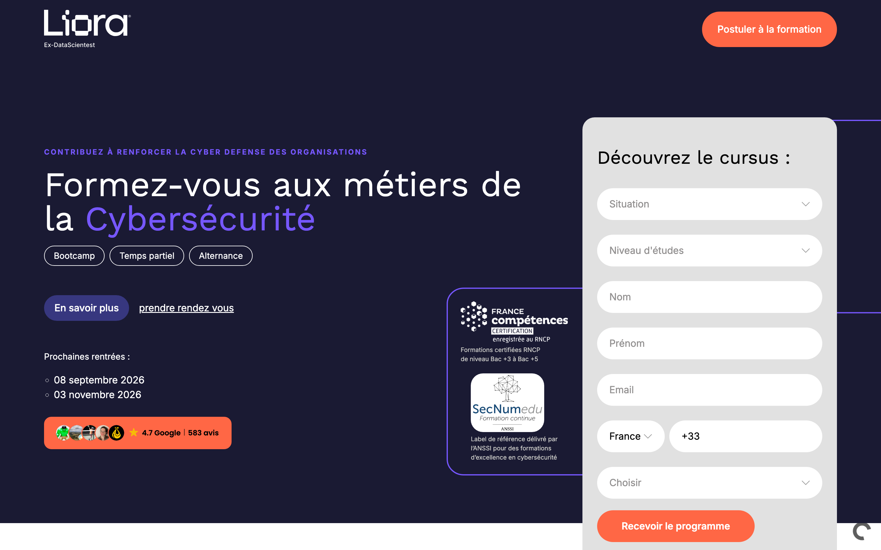 LP cybersécurité
